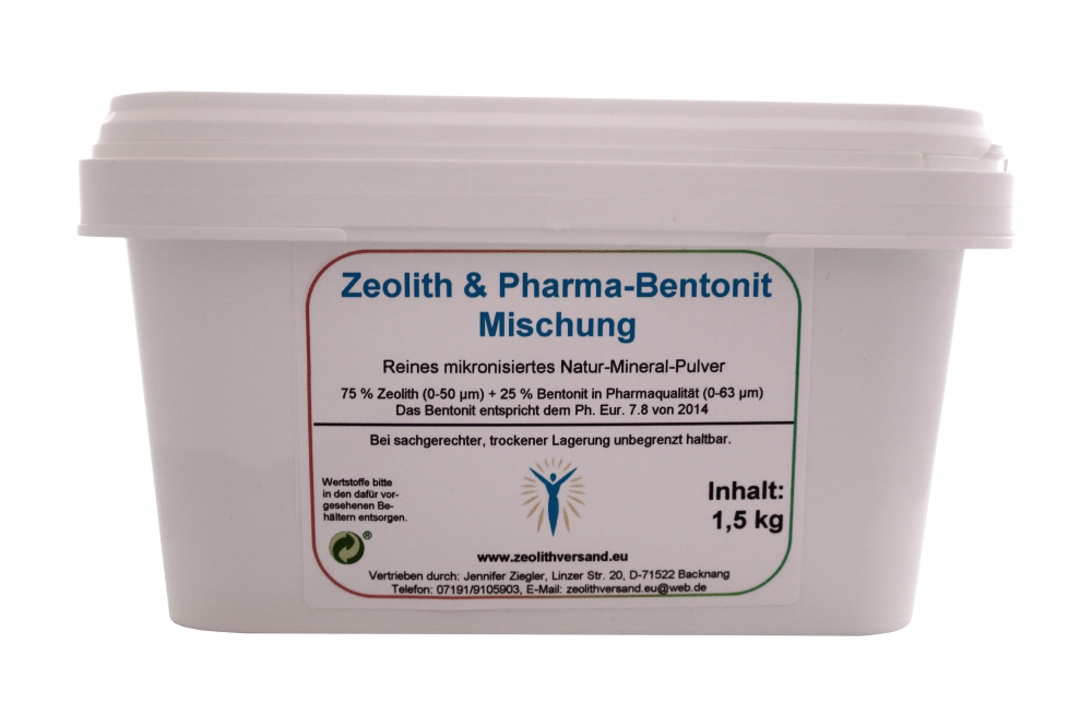 Bild 1 von Zeolith & Pharma-Bentonit Mischung 1,5 kg