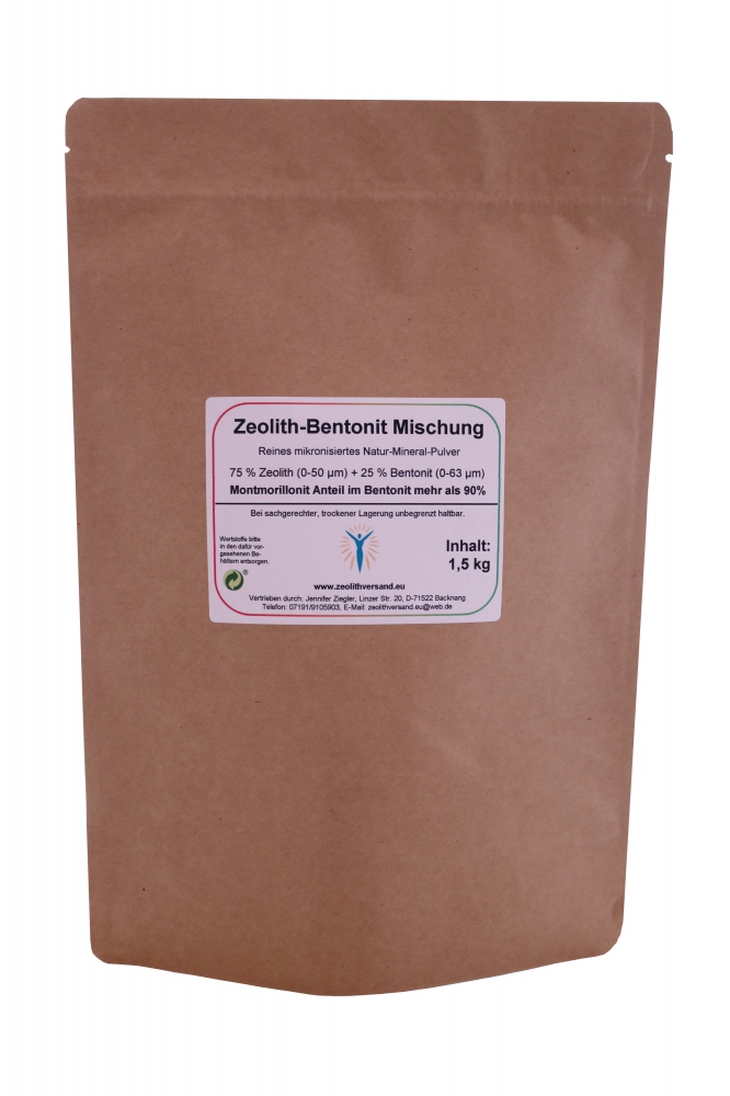 Bild 1 von Zeolith - Bentonit Premium Mischung 1,5 kg im Papierbeutel